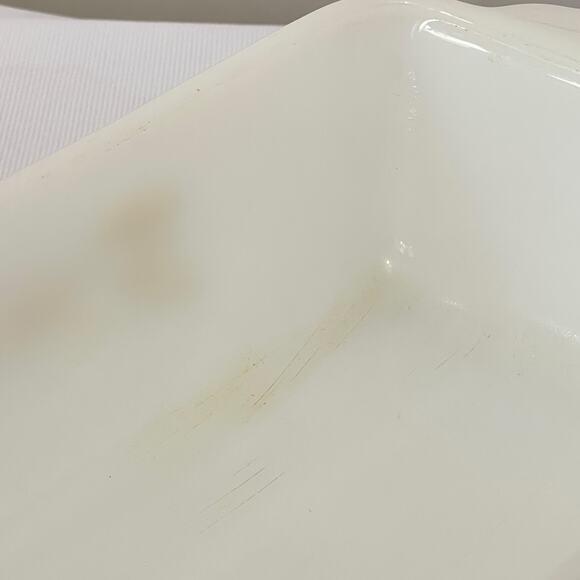 Vintage Fire King Wheat Pattern 409 Loaf Pan Dish 1 Qt USA Baking Dish 9x5 - Picture 6 of 11